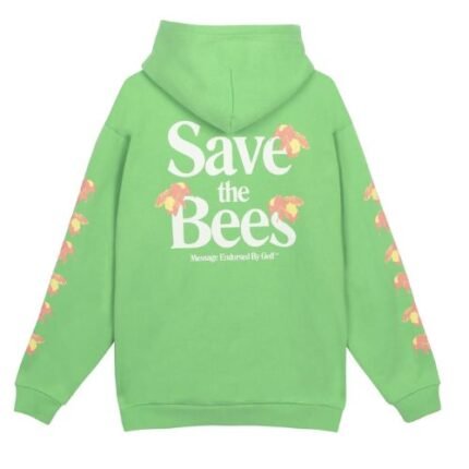 SAVE THE BEES ZIP UP HOODIE