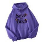 SAVE THE BEES BLUE VIOLET HOODIE