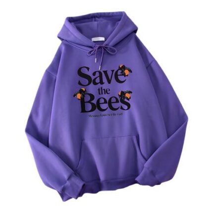 SAVE THE BEES BLUE VIOLET HOODIE