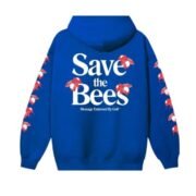 Save the Bees Blue Hoodie