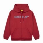 Golf Wang Red Zip Hoodie