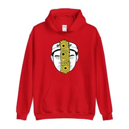 Tyler The Creator Flower Face Hoodie Red