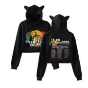 Tyler Childers On The Road Tour Cat Ear Hoodies - Image 2