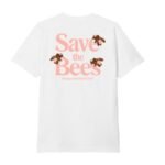 Save The Bees Tee White Pink Summer